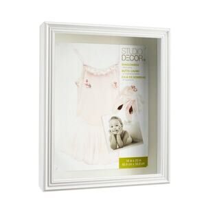 White 16" x 20" Shadow Box by Studio Décor